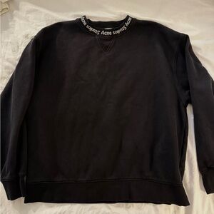Acne Studios Crew Neck Logo Sweatshirt